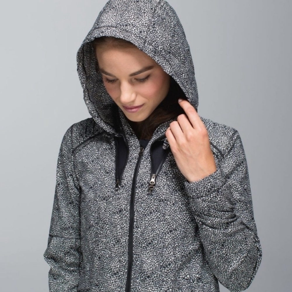 Lululemon Spring Forward Jacket - Plush Petal Black Ghost / Black